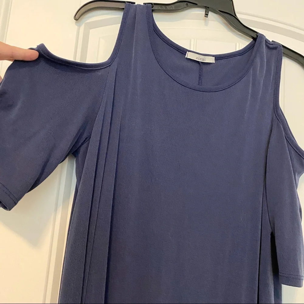 Cold Shoulder Ribbed Top🦚 - Picture 3 of 3